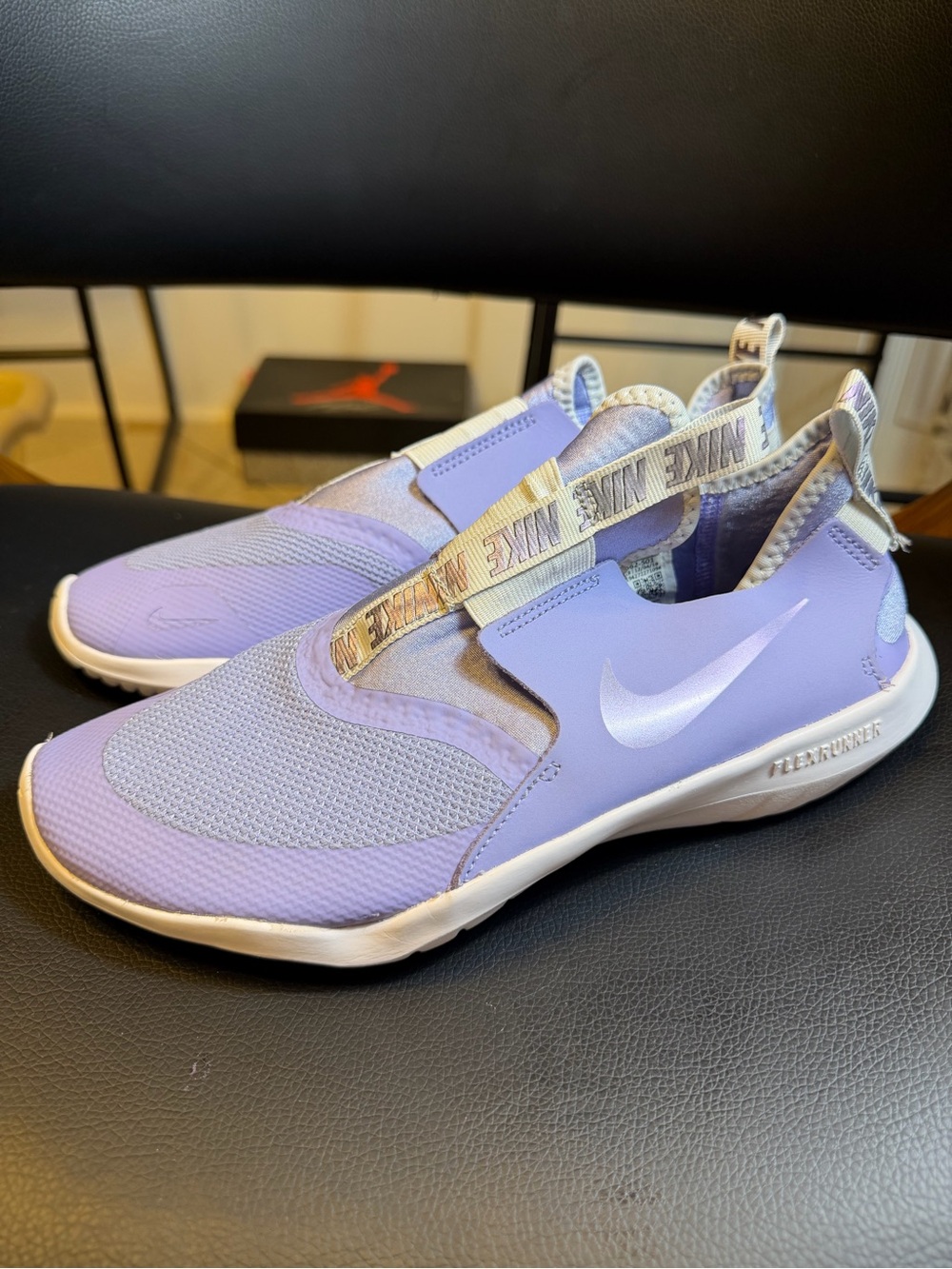Nike Flex Runner (GS) Girl's Running Shoes Size 5.5Y Purple AT4662-501